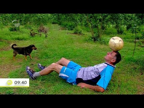 გინესის რეკორდსმენი თავით ბურთის კენწვლაში - გოდერძი მახარაძე გურიიდან