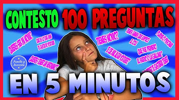 CONTESTO 100 PREGUNTAS EN 5 MINUTOS | Familia y diversión