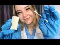 ASMR EAR CLEANING & MEDICAL EXAMINATION! Doctor Roleplay, Gloves, Light, Tweezers, Q-Tips