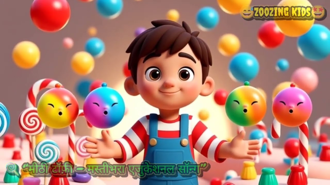 🍭 मीठी टॉफ़ी FUN SONG 😋 | LOFI KIDS BEATS | CUTE 3D CARTOON | ZooZing Kids