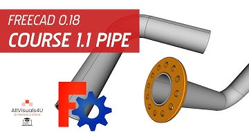 FreeCAD Course 1: Pipe With Flange | 1.1 Pipe (FreeCAD Pipe Tutorial)