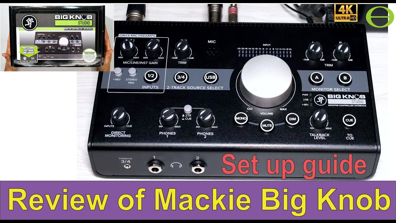 In depth review and setup guide for the Mackie Big Knob Studio