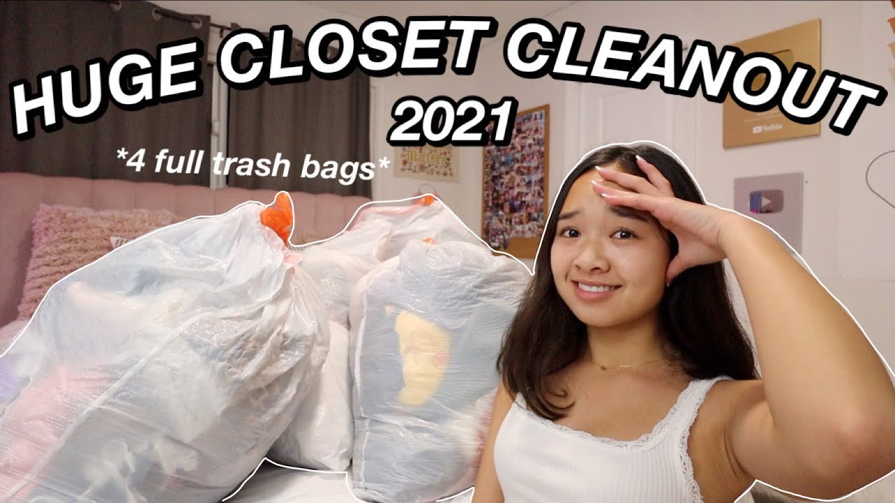 HUGE CLOSET CLEANOUT 2021 | Nicole Laeno - YouTube
