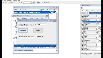 Fahrenheit To Celsius Converter in Visual FoxPro