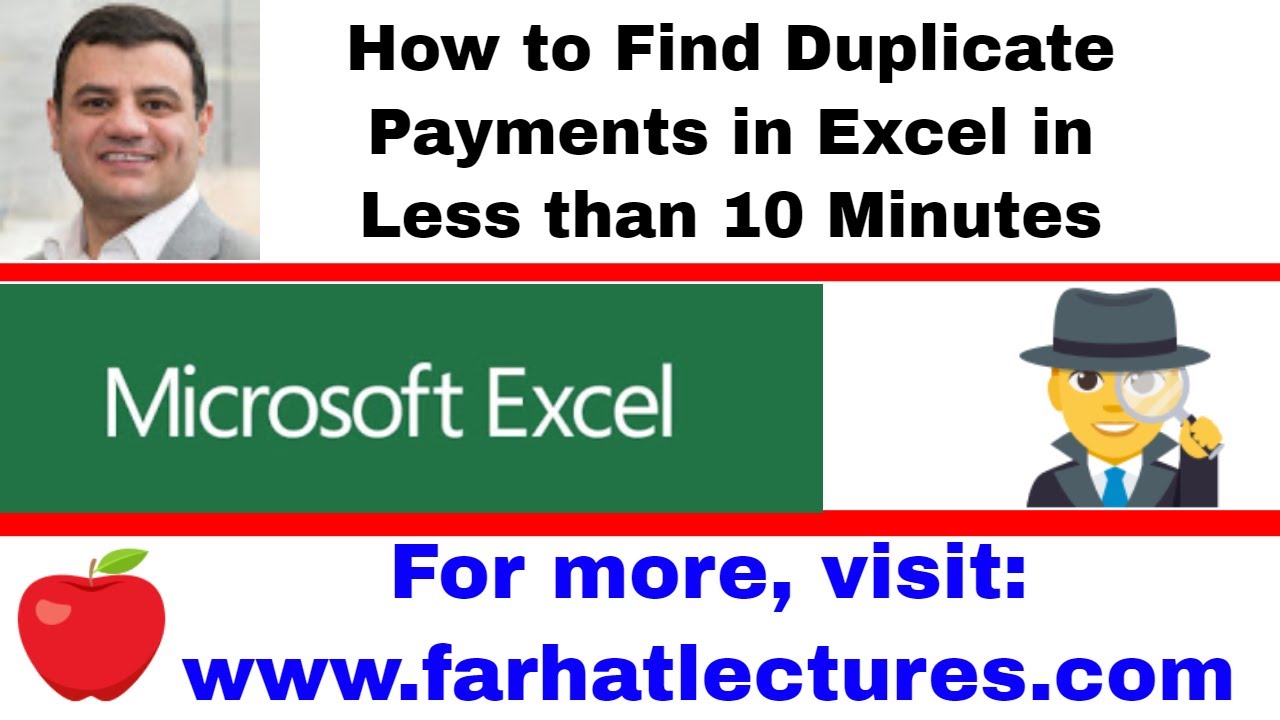How to Find Duplicate Payments Using Excel | Data Analytics in Accounting | Count if Function