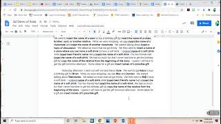 Business Tech Soda Word Processing Assignment Tutorial