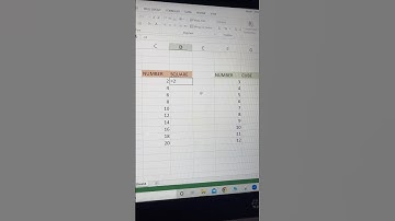 How to find Square and cube formula in excel sheet #foryou #office #excel