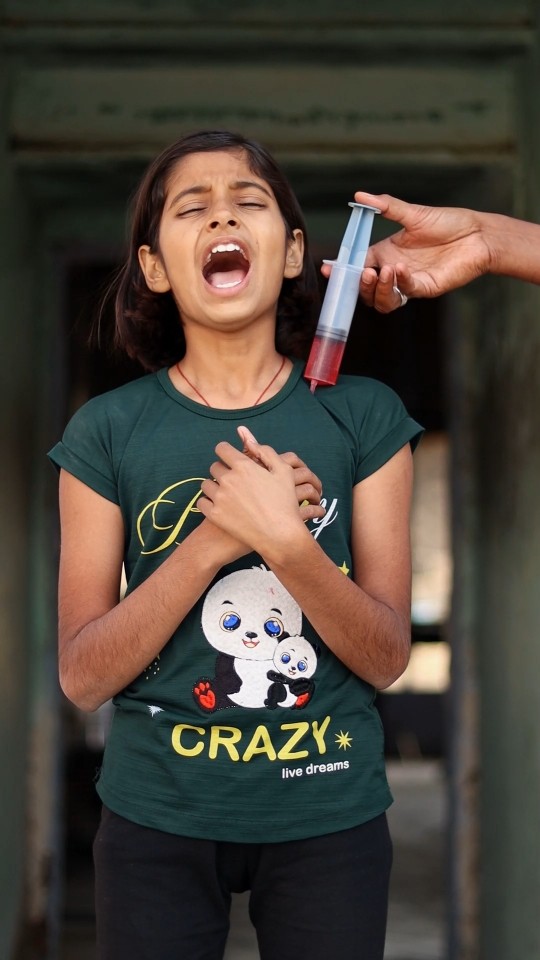 Injection with Lolipope ?? #shorts #funnyshorts