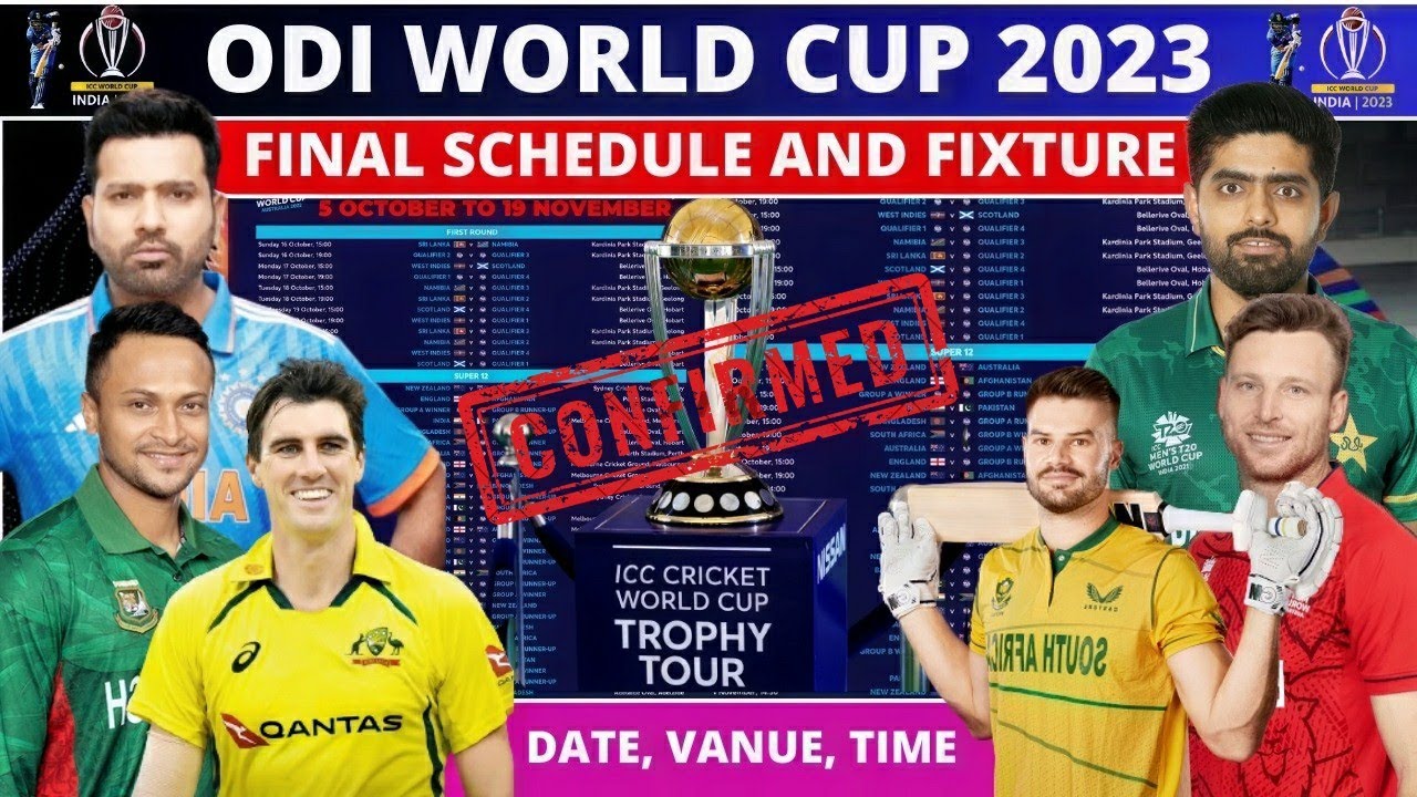 ICC Announce World Cup 2023 Confirm Schedule, All Match, Date, Time