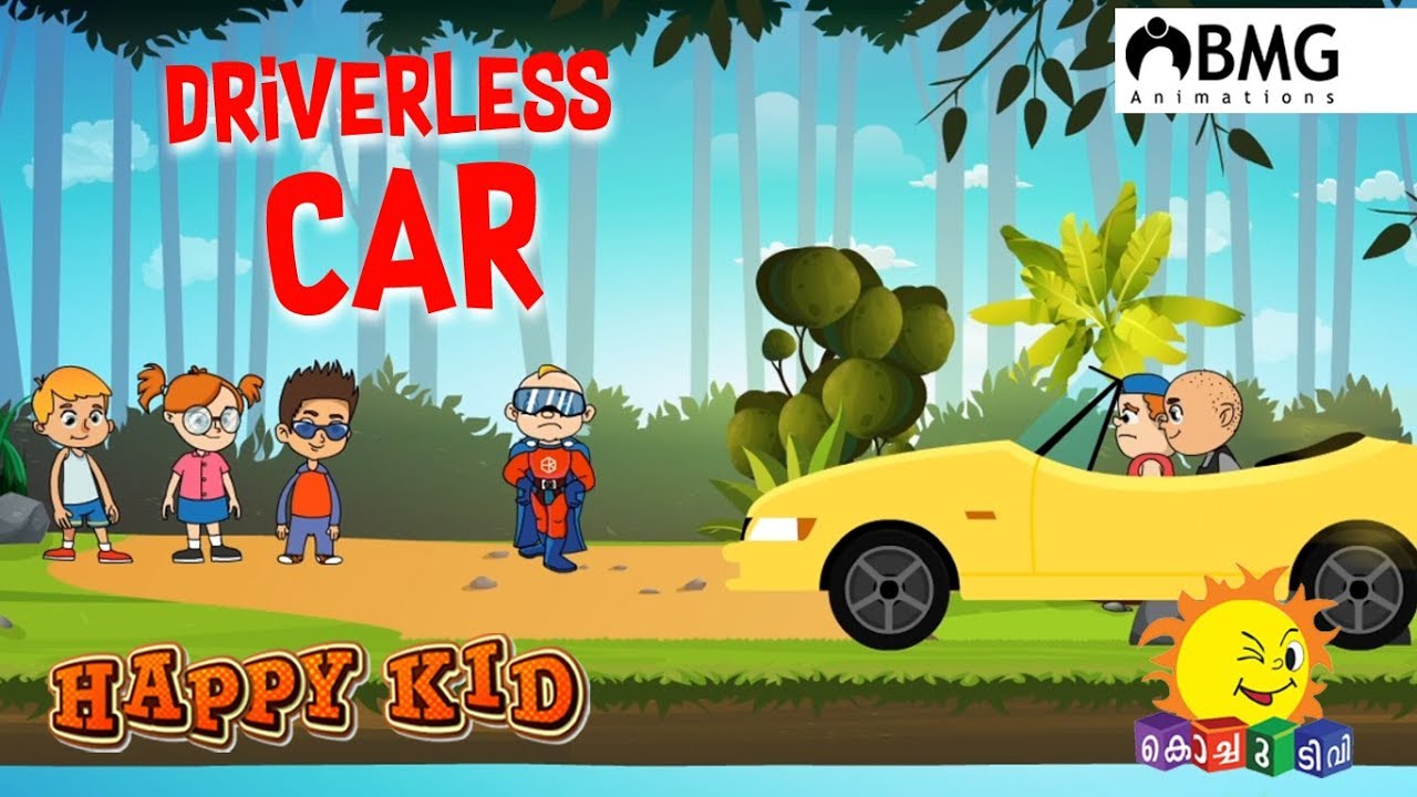 Happy Kid | Driverless Car | Episode 135 | Kochu TV | Malayalam