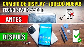 Cambio de display a tecno spark 8c