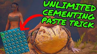 UNLIMITED Cementing Paste Trick in Ark Survival Ascended! ASA Island CP trick! screenshot 4