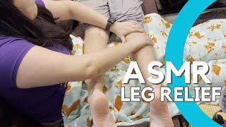 ASMR Leg Massage for Runners Relief | Leg Massage, Trace, and Tickle | No Talking