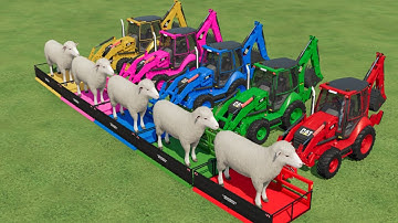SHEEP TRANSPORTING WITH JCB IN FS22 | FARMING SIMULATOR 22 |