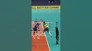 Monster spike by Darlan Souza 🔥 #epicvolleyball #volleyballworld #volleyball