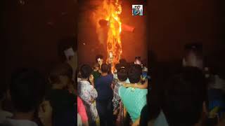 🔥 Ravan Dahan 2025 at Gudimalkapur Jham Singh Balaji Venkateshwara Swamy Temple Vijayadashami#feed
