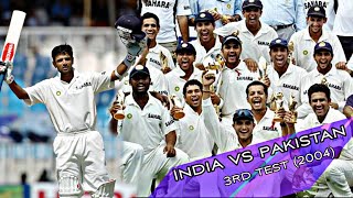 India Vs Pakistan 3rd Test Rawalpindi 2004 | India Sealed Historic Series Victory In Pakistan