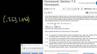 Construct a Confidence Interval Estimate for the Population Mean given the Data using StatCrunch