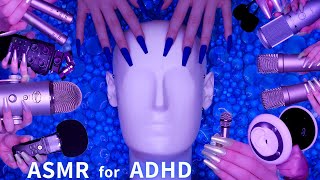 ASMR for ADHD 💙Changing Triggers Every Minute😴 Scratching , Tapping , Massage & More| No Talking 4K