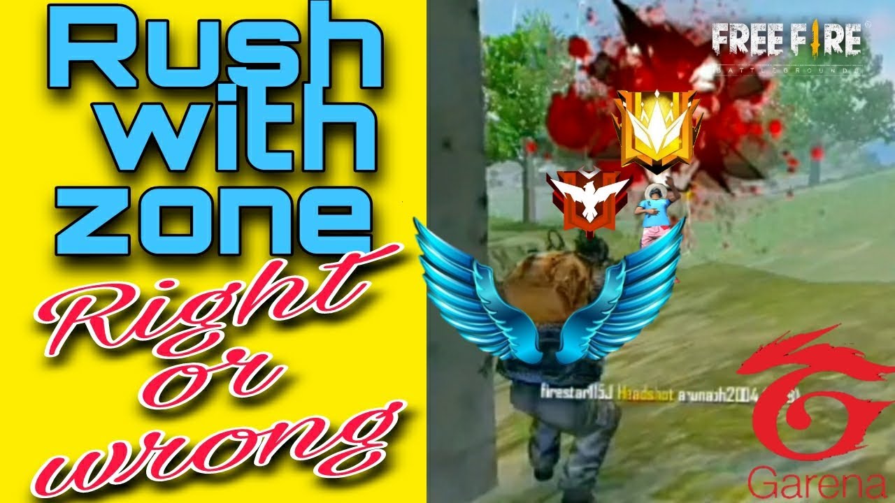 RUSH WITH ZONE //RIGHT OR WRONG//GARENA FREE FIRE.