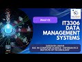 BIT / UCSC / Sem 3 – IT3306 Data Management Systems (Tamil) | Week 01 | DevNest Institute