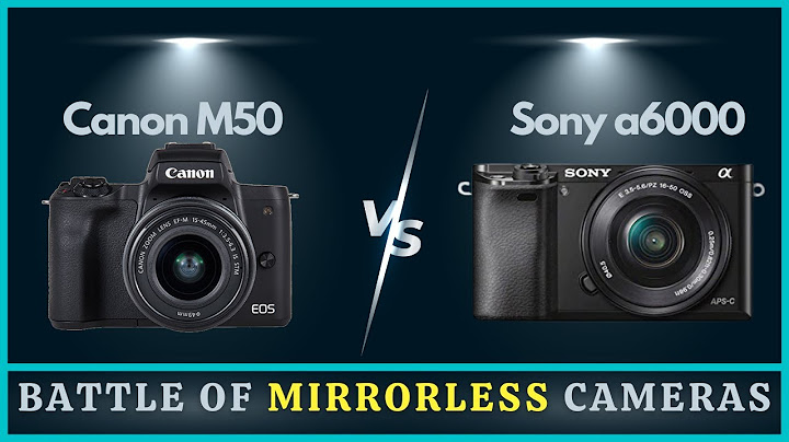 Sony a6000 vs canon m50 review năm 2024