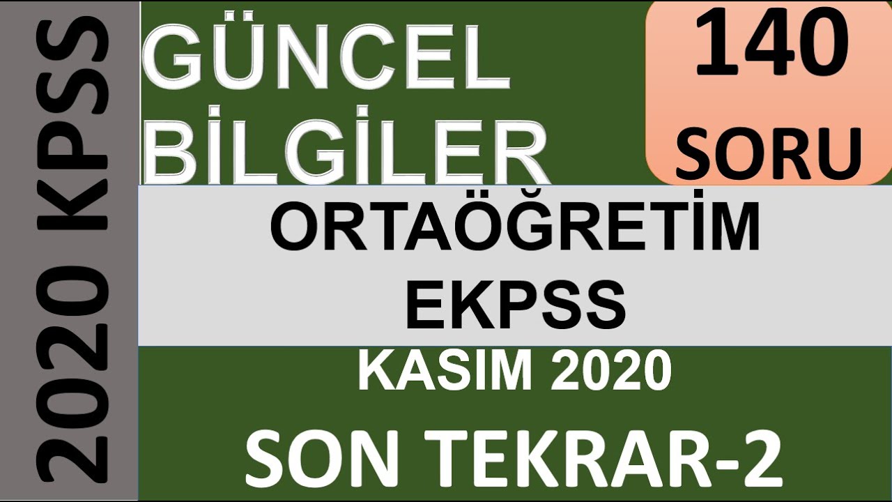 2014 Kpss Ortaogretim Genel Kultur Sinav Sorulari Ve Cevap Anahtari Osym Soru
