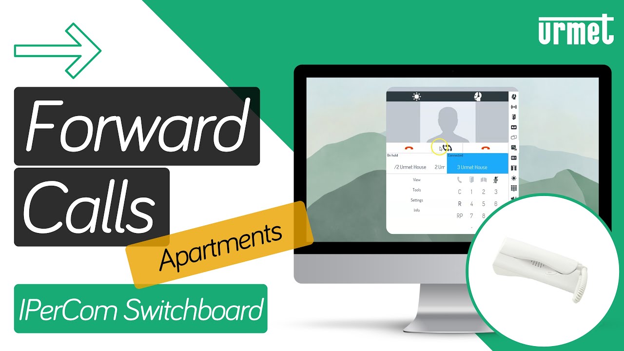 How to Forward an Apartment Call to Another Apartment Using the Handset