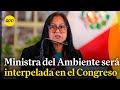 Pleno del Congreso aprueba interpelar a la ministra del Ambiente Albina Ruiz