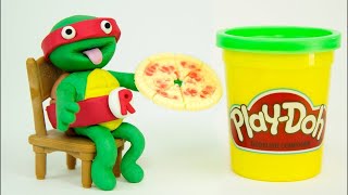 Мультяшная черепаха-ниндзя на день рождения! Nickelodeon Play Dough TMNT Остановить видео
