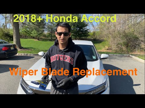 2018+ Honda Accord Wiper Blade Replacement - YouTube