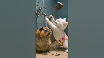 capy đã trả thù mèo trắng #capybara #viral #shorts