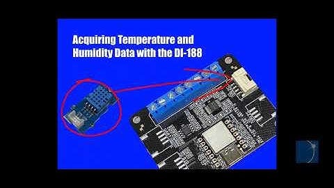 Acquire Temperature and Humidity Data Using the XIAO-based DI-188