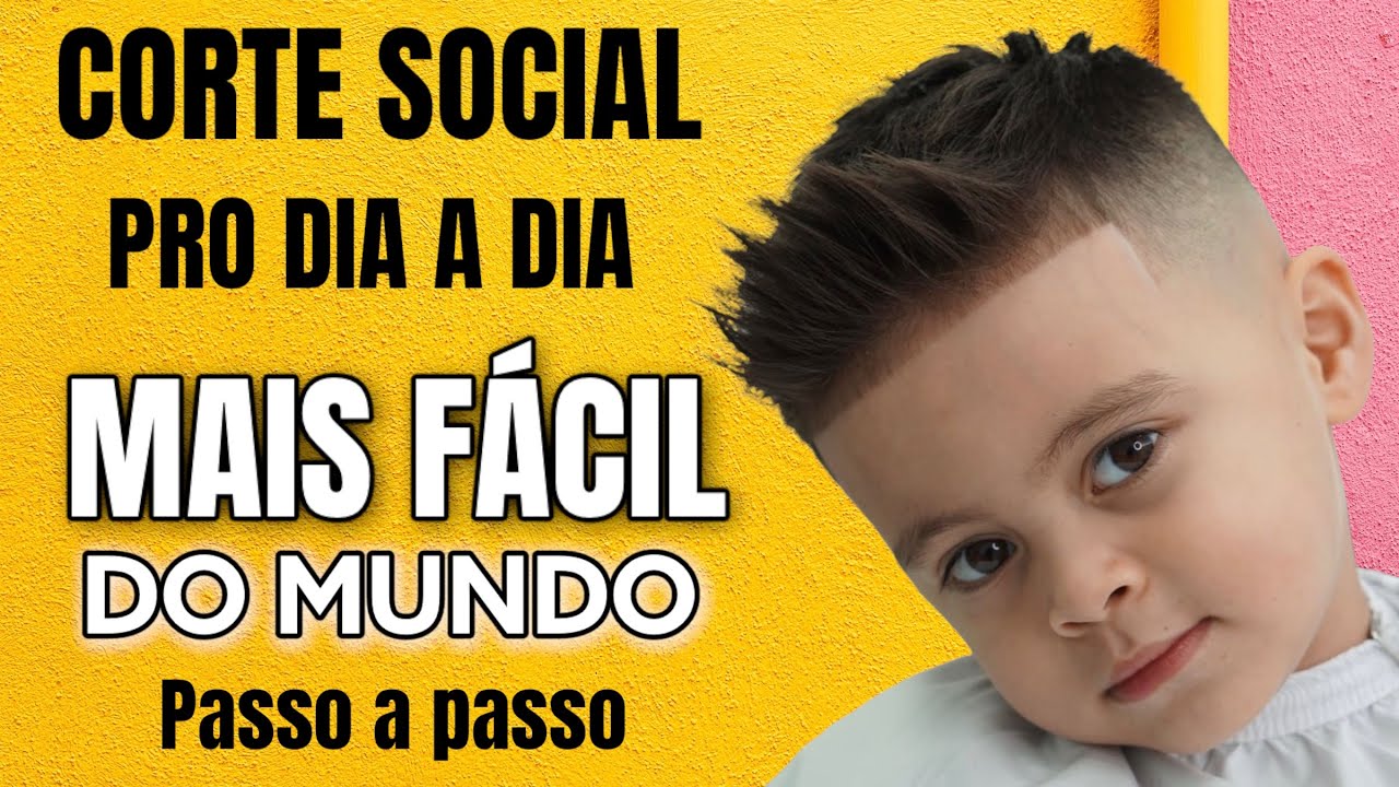 PASSO A PASSO - CORTE SOCIAL INFANTIL EM CABELO QUE ARREPIA / Farley  Santiago 