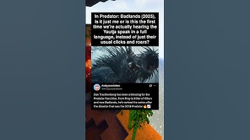 In Predator: Badlands (2025), is it just me or is this the first time we’re actually hearing the