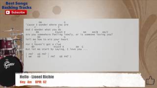 Miniatura de "🥁 Hello - Lionel Richie Drums Backing Track with chords and lyrics"
