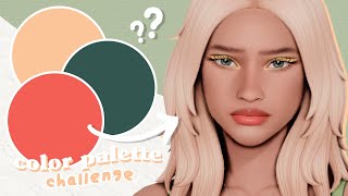 can a RANDOM COLOR PALETTE make my sim? ♡ the sims 4: create a sim challenge