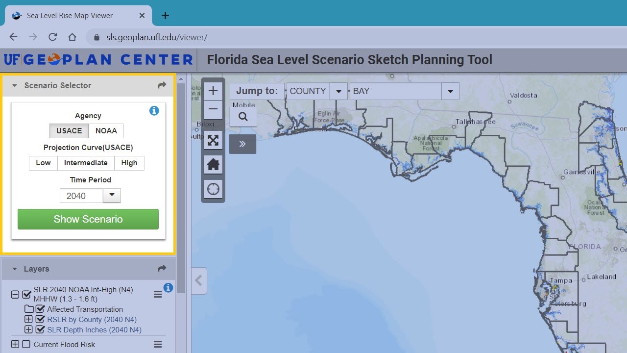 Loading Scenarios (Sea Level Scenario Sketch Planning Tool) - YouTube