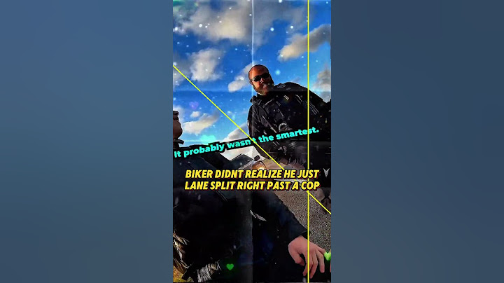Biker Didnt Realize He Just Lane Split Right Past a Cop