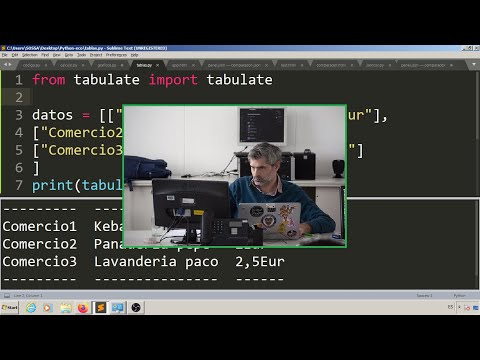 Video: ¿Cómo se inserta una tabla en Python?