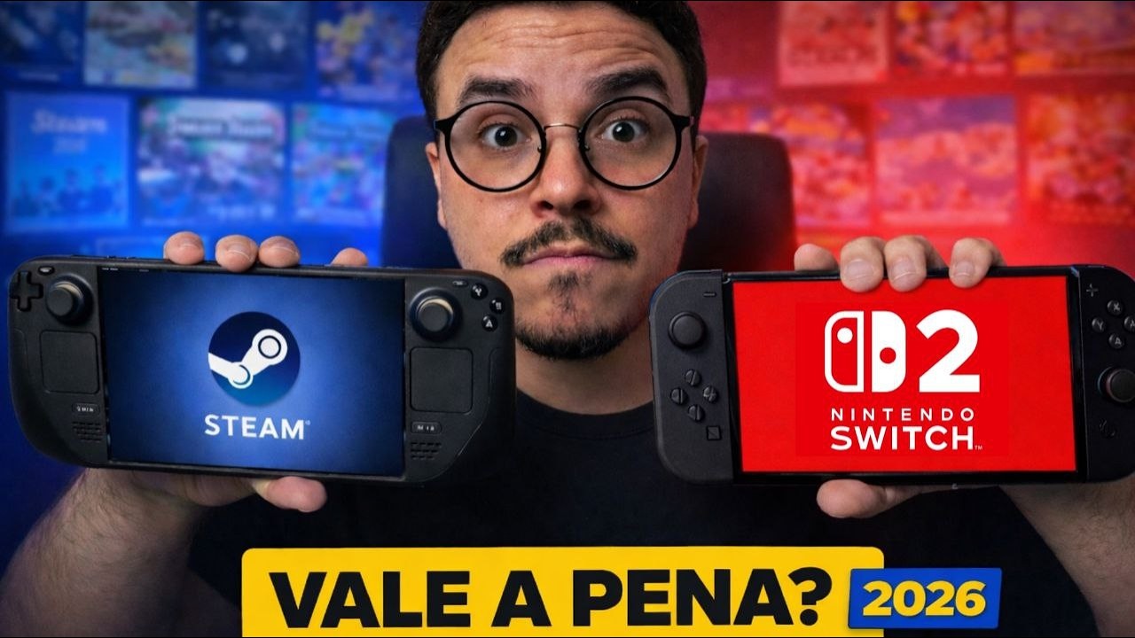 Steam Deck vs Switch 2: qual vale mais a pena em 2026?