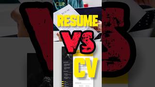 CV vs Resume careerwithriwas jobtips cv resume job jobs2023 resumetips cvtips shorts