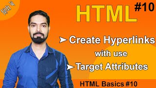 HTML hyperlinks | How to Create HTML Hyperlink | HTML Target Attributes | Hindi | #basichtml10 screenshot 2