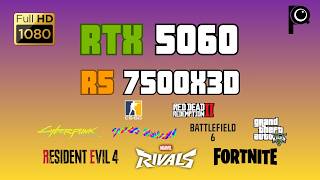RTX 5060 + Ryzen 5 7500X3D + 16GB DDR5 | 1080p Gaming Benchmark