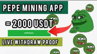 Pepe minner bot | Pepe miner withdraw | Pepe mining application screenshot 2
