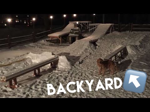 HOW TO BUILD A BACKYARD SNOWBOARDING TERRAIN PARK