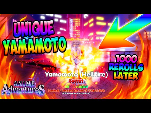 ✨NEW SECRET EVO YAMAMOTO HELLFIRE (YAMOMOTO) OP ABILITY DMG BUFF