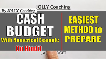 Easiest Method to Prepare || Cash Budget || Management Accounting | Solved Problem of Cash Budget