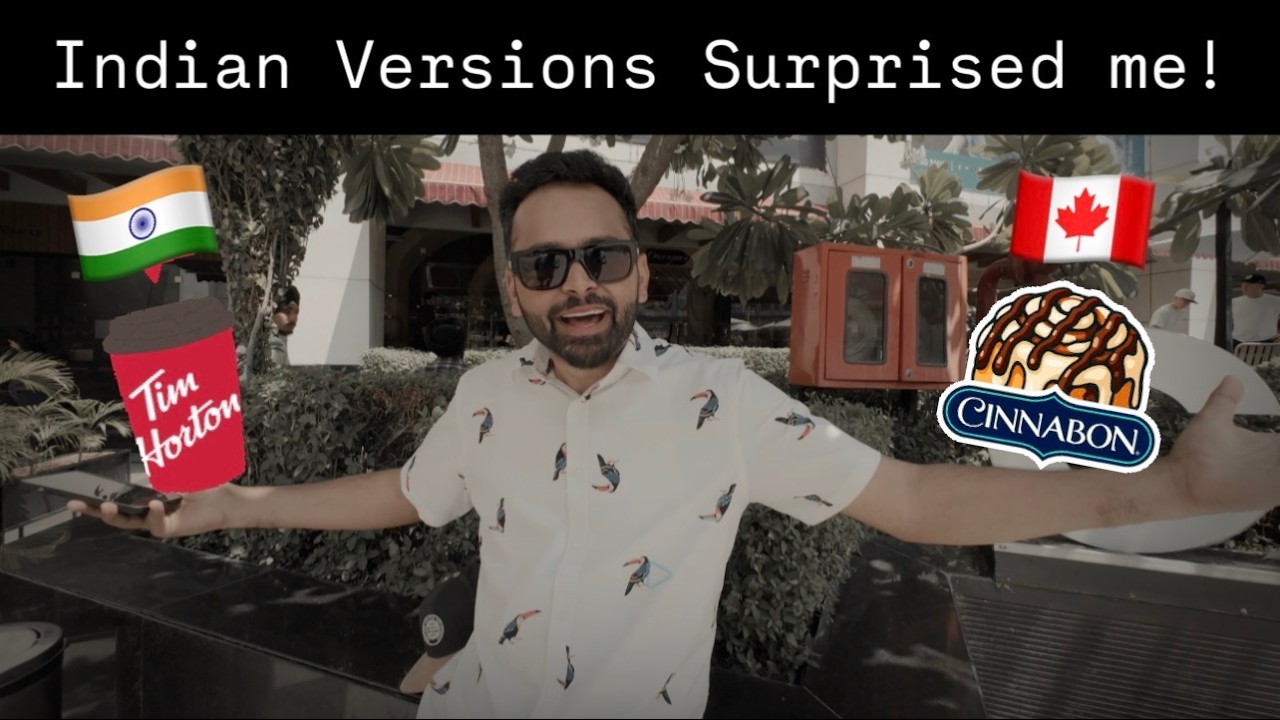 Starbucks vs Tim Hortons vs Cinnabon• Canada 🇨🇦  vs India 🇮🇳 | The Experience Surprised Me!