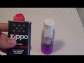 Alternative Zippo Fuel tests
